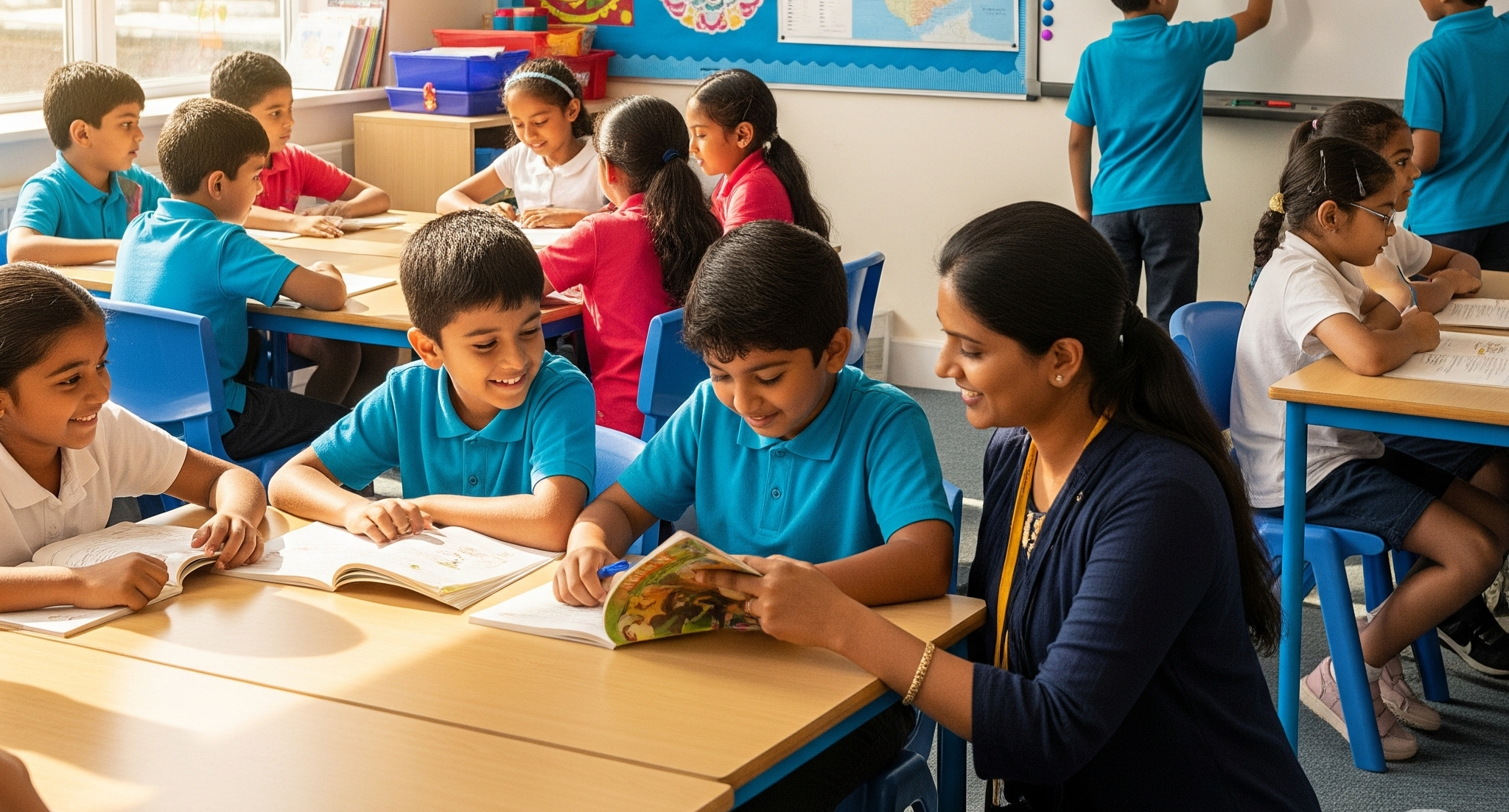 Tamil School Students Learning
